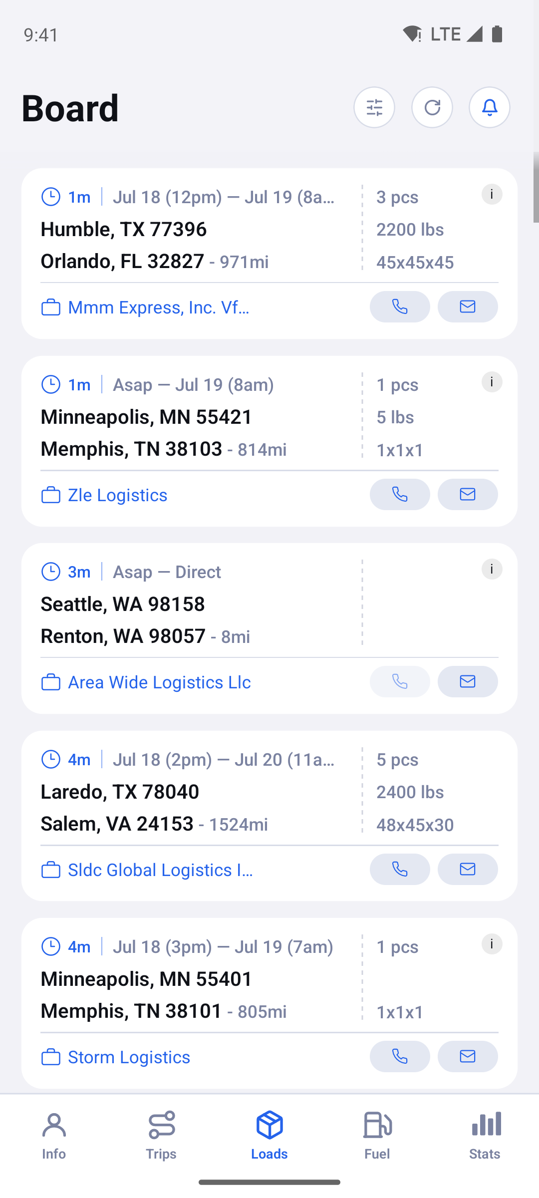 Expedoo Load board — live freight