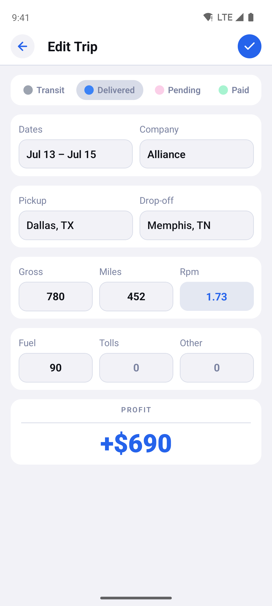 Expedoo — add a trip